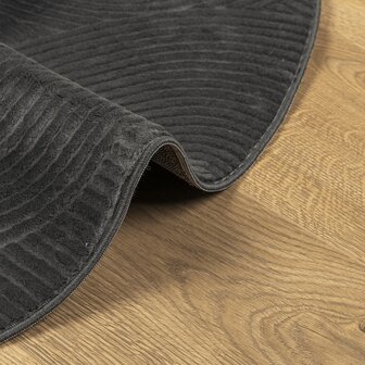 Vloerkleed IZA laagpolig Scandinavisch &Oslash; 100 cm antraciet 6