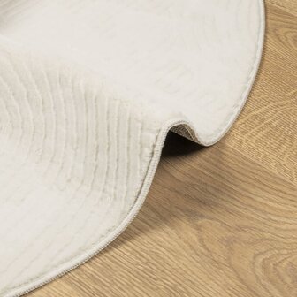 Vloerkleed IZA laagpolig Scandinavisch &Oslash; 80 cm cr&egrave;mekleurig 6