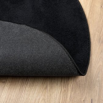 Vloerkleed OVIEDO laagpolig &Oslash; 120 cm zwart 5