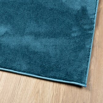 Vloerkleed OVIEDO laagpolig 120x120 cm turquoise 4