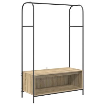Kledingrek met opslag Bruin 100 x 44 x 160 cm Bewerkt hout 2