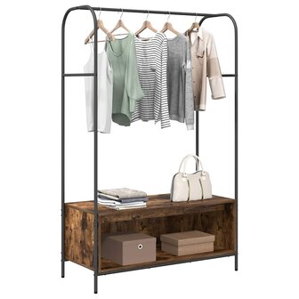 Kledingrek met opslag Bruin 100 x 44 x 160 cm Bewerkt hout 3