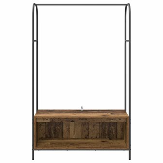 Kledingrek met opslag Bruin 100 x 44 x 160 cm Bewerkt hout 5