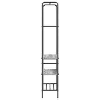 Kledingrek met planken met plank Grijs sonoma 60 x 30 x 171 cm 6