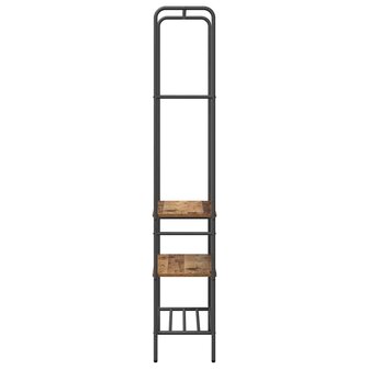 Kledingrek met planken Oud hout 60 x 30 x 171 cm Bewerkt hout 6