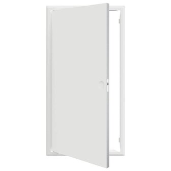 Toegangs paneel Wit 30 x 60 cm Staal 2