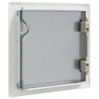 Toegangs paneel 2 pcs Wit 20 x 20 cm Staal 7