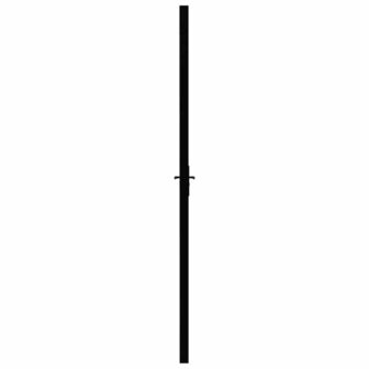 Binnendeur 76x201,5 cm ESG-glas en aluminium zwart 4