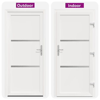 Voordeur Antraciet PVC 8