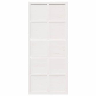 Schuifdeur Wit 90 x 210 cm Massief grenenhout 4