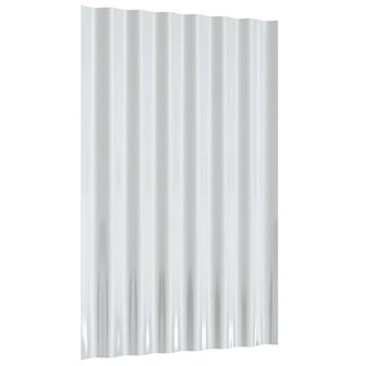Dakpanelen 12 st 60x36 cm gegalvaniseerd staal grijs 5