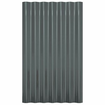 Dakpanelen 36 st 60x36 cm gegalvaniseerd staal antracietkleurig 4
