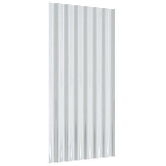 Dakpanelen 12 st 80x36 cm gegalvaniseerd staal bruin 5