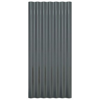 Dakpanelen 36 st 80x36 cm gegalvaniseerd staal antracietkleurig 4