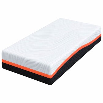 Matras Wit en Grijs 80 x 160 cm Traagschuim 4