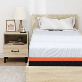 Matras Wit en Grijs 70 x 200 cm Traagschuim 7