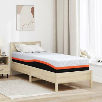 Matras Wit en Grijs 80 x 200 cm Traagschuim 1