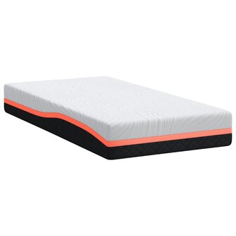 Matras Wit en Grijs 90 x 190 cm Traagschuim 5