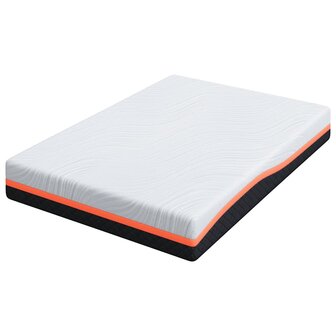 Matras Wit en Grijs 160 x 200 cm Traagschuim 5