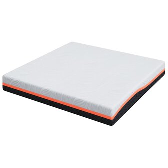 Matras Wit en Grijs 200 x 200 cm Traagschuim 5