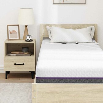 Matras Wit en Grijs 70 x 200 cm Traagschuim 7