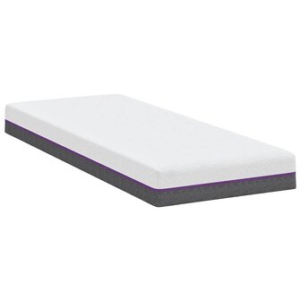 Matras Wit en Grijs 80 x 200 cm Traagschuim 5