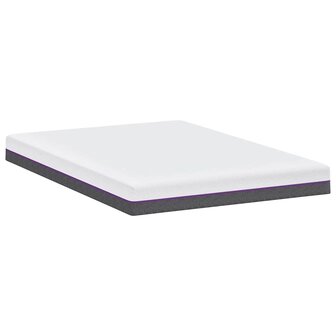 Matras Wit en Grijs 140 x 200 cm Traagschuim 6