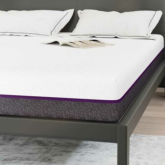 Matras Wit en Grijs 140 x 200 cm Traagschuim 8