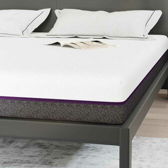 Matras Wit en Grijs 180 x 200 cm Traagschuim 8