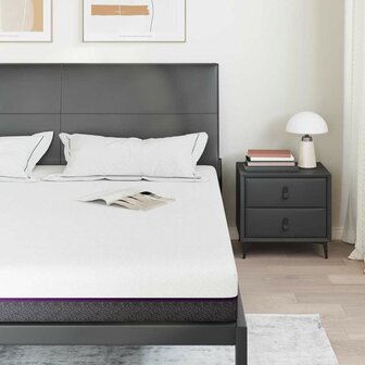 Matras Wit en Grijs 200 x 200 cm Traagschuim 3