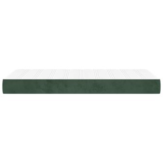 Pocketveringmatras 100x210x20 cm fluweel donkergroen 4