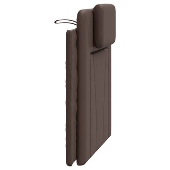 Hoofdbordkussen &quot;Viana&quot; 90 cm kunstleer bruin 6