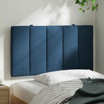 Hoofdbordkussen &quot;Hanko&quot; 90 cm stof blauw 3