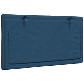 Hoofdbordkussen &quot;Hanko&quot; 90 cm stof blauw 6
