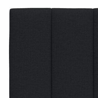 Hoofdbordkussen &quot;Hanko&quot; 120 cm stof zwart 7