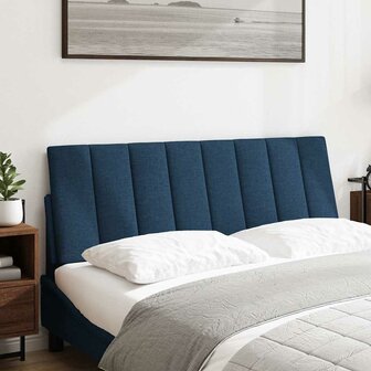 Hoofdbordkussen &quot;Hanko&quot; 120 cm stof blauw 2