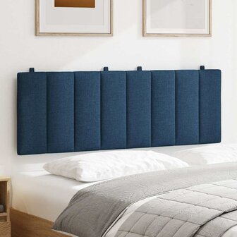 Hoofdbordkussen &quot;Hanko&quot; 120 cm stof blauw 3