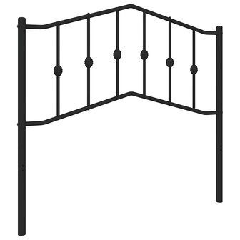 Hoofdbord 100 cm metaal zwart 2