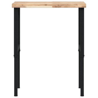 Werkbank rechthoekig 80x60x(73-99,5) cm massief acaciahout 4
