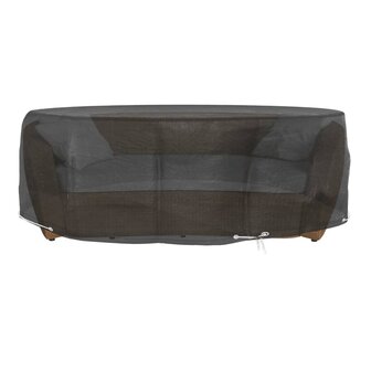 Tuinmeubelhoezen voor loungebed 2 st 8 oogjes rond &Oslash;188x50 cm 2