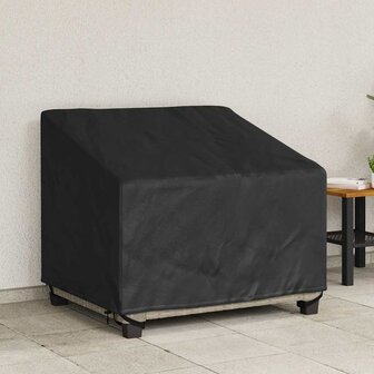 Tuinstoelhoes Zwart 96 x 79 x 74 cm 420D oxford stof 1