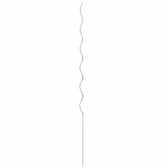 Spiraalvormige plantensteunen 50 pcs Zilver 150 cm 2