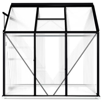 Tuinkas met basisframe 3,61 m&sup3; aluminium antracietkleurig 5