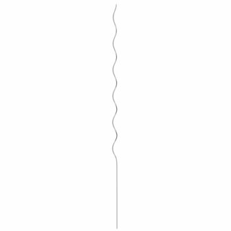 Spiraalvormige plantensteunen 5 pcs Zilver 150 cm 5