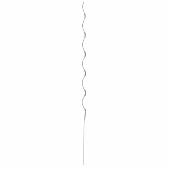 Spiraalvormige plantensteunen 5 pcs Zilver 150 cm 6