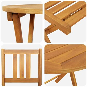 Bistroset 3 pcs Bruin Massief acaciahout 9