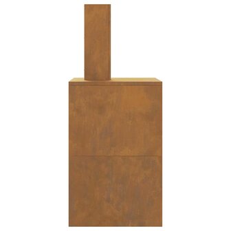 Vuurkorf Bruin 60 x 40 x 96 cm Cortenstaal 7