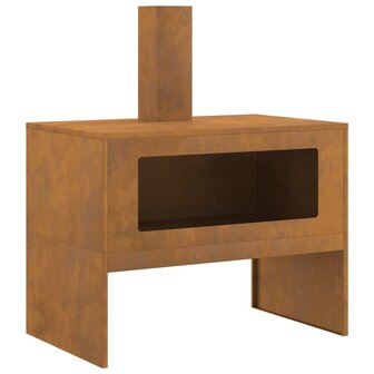 Vuurkorf Bruin 80 x 50 x 96 cm Cortenstaal 2
