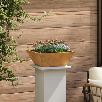 Tuin Kom Plantenbak Roestig 40 x 40 x 15 cm Cortenstaal 4