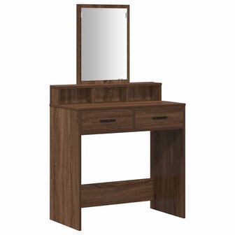 Kaptafel met lade Bruin Eiken 79 x 41 x 140 cm Bewerkt hout 2
